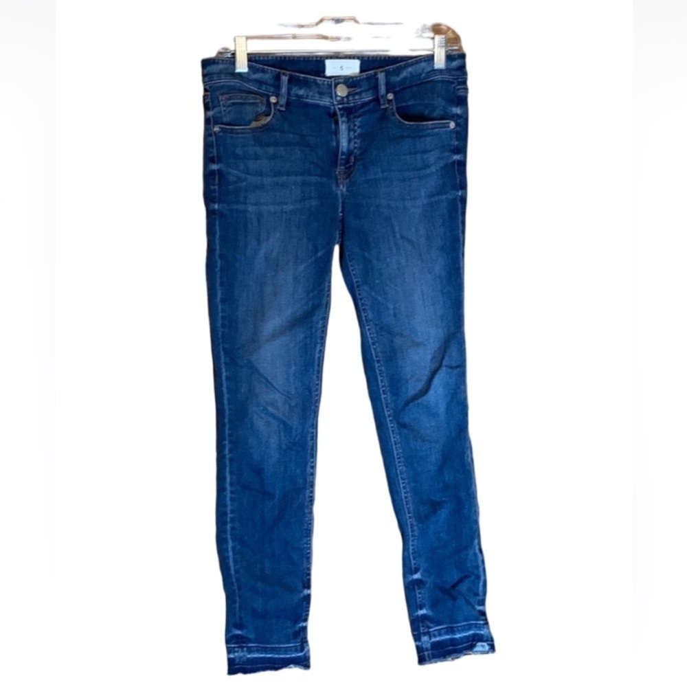 Lou & Grey The Low Rise skinny jeans with frayed hem Size 28